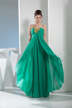 Empire Spaghetti Strap Chiffon Long Prom/Formal Evening Dresses Maternity Evening Dresses 02020041