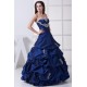 Ball Gown Strapless Taffeta Sleeveless Floor-Length Long Prom Formal Dresses 02020045