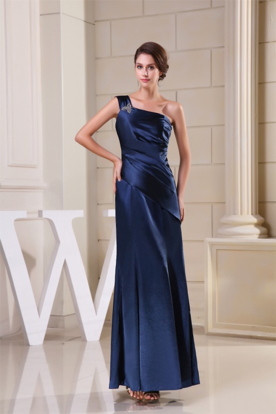 Trumpet/Mermaid One-Shoulder Long Evening Party Bridesmaid Dresses 02020056 Trumpet/Mermaid One-Shoulder Long Evening Party Bridesmaid Dresses 02020056