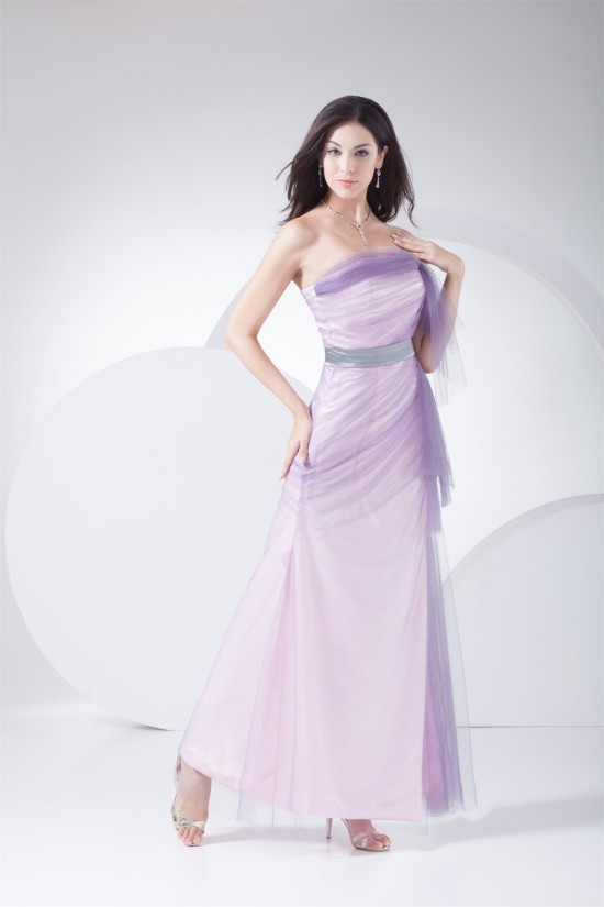 Ankle-Length Fine Netting Long Prom/Formal Evening Dresses 02020058 Ankle-Length Fine Netting Long Prom/Formal Evening Dresses 02020058