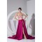 Beading Court Train A-Line Sleeveless Chiffon Prom/Formal Evening Dresses 02020074