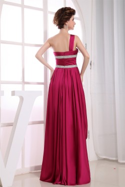 Beading Empire One-Shoulder Long Prom/Formal Evening Dresses Maternity Evening Dresses 02020082