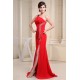 Beading One-Shoulder Sleeveless Long Red Chiffon Prom Evening Bridesmaid Dresses 02020083 Beading One-Shoulder Sleeveless Long Red Chiffon Prom Evening Bridesmaid Dresses 02020083