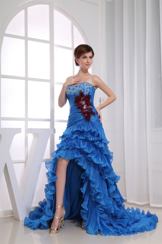 Beading Silk like Satin Korea Yarn Sweetheart Prom/Formal Evening Dresses 02020088