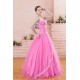 A-Line Strapless Long Pink Prom Evening Party Dresses 02021000 A-Line Strapless Long Pink Prom Evening Party Dresses 02021000