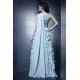 Sheath/Column One-Shoulder Long Chiffon Prom Evening Party Dresses 02021001