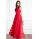 A-Line Red Long Chiffon Prom Evening Party Dresses 02021007 A-Line Red Long Chiffon Prom Evening Party Dresses 02021007