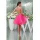 A-Line Sleeveless Short/Mini Beading Halter Prom/Formal Evening Dresses 02021029