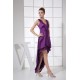 Asymmetrical Ruffles Sheath/Column V-Neck Lace Prom/Formal Evening Dresses 02021037