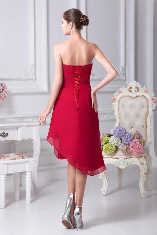 Beading Strapless Chiffon Prom/Formal Evening Dresses 02021056