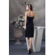 Beautiful Sleeveless Chiffon Knee-Length Strapless Bridesmaid Dresses 02021060