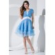 Capped Sleeves Beading A-Line Satin Organza Prom/Formal Evening Dresses 02021064 Capped Sleeves Beading A-Line Satin Organza Prom/Formal Evening Dresses 02021064