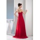 A-Line Chiffon Brush Sweep Train Long Red Prom/Formal Evening Dresses 02020107 A-Line Chiffon Brush Sweep Train Long Red Prom/Formal Evening Dresses 02020107