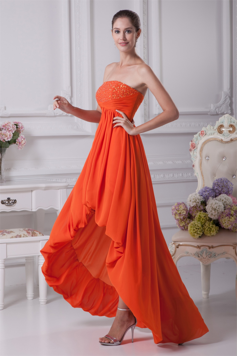Asymmetrical ALine Prom/Formal Evening Dresses 02021073