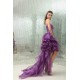 High Low Beading Satin Organza Sleeveless A-Line Homecoming Cocktail Party Dresses 02021078