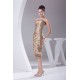 Mermaid/Trumpet Knee-Length Silk like Satin Prom/Formal Evening Dresses 02021095