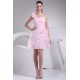 One-Shoulder A-Line Short/Mini Ruffles Prom/Formal Evening Dresses 02021098