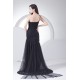 Brush Sweep Train Beading Mermaid/Trumpet One-Shoulder Long Black Prom/Formal Evening Dresses 02020110