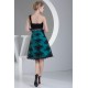 One-Shoulder Sleeveless Knee-Length Satin Chiffon Lace Prom/Formal Evening Dresses 02021102