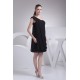 Ruffles Sleeveless One-Shoulder A-Line Short/Mini Sequins Dresses 02021117