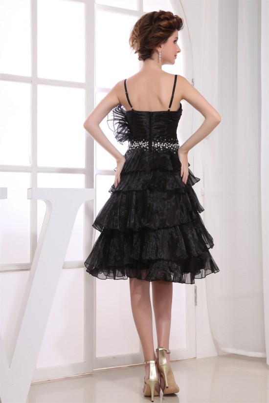 Satin Tulle Knee-Length Sleeveless A-Line Prom/Formal Evening Dresses 02021126 Satin Tulle Knee-Length Sleeveless A-Line Prom/Formal Evening Dresses 02021126