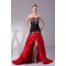 Brush Sweep Train Black Red Long Prom/Formal Evening Dresses 02020113