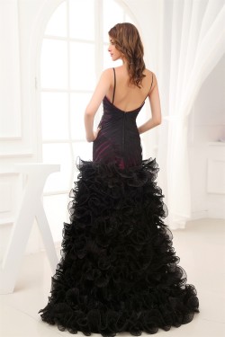 High Low Beading Sleeveless Puddle Train Prom/Formal Evening Dresses 02021132