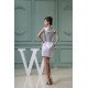 Sheath/Column Capped Sleeves Trim Short/Mini Prom/Formal Evening Dresses 02021133