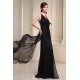 Brush Sweep Train One-Shoulder A-Line Chiffon Sequins Long Black Prom/Formal Evening Dresses 02020114 Brush Sweep Train One-Shoulder A-Line Chiffon Sequins Long Black Prom/Formal Evening Dresses 02020114