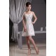 A-Line Beaded Short White Prom/Formal Evening Dresses 02021141