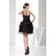 Short/Mini Beading Lace Tulle Fine Netting Little Black Dresses 02021159