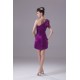 Short/Mini Elastic Woven Satin One-Shoulder Prom/Formal Evening Dresses 02021168