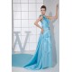 Brush Sweep Train One-Shoulder Sleeveless Long Blue Prom/Formal Evening Dresses 02020117 Brush Sweep Train One-Shoulder Sleeveless Long Blue Prom/Formal Evening Dresses 02020117