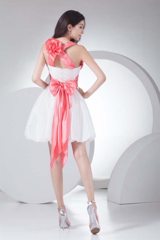 Short/Mini Sleeveless Taffeta A-Line Bow s Prom/Formal Evening Dresses 02021186 Short/Mini Sleeveless Taffeta A-Line Bow s Prom/Formal Evening Dresses 02021186