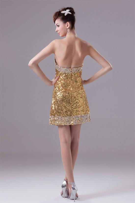 Short/Mini Soft Sweetheart Sequined Material Prom/Formal Evening Dresses 02021187 Short/Mini Soft Sweetheart Sequined Material Prom/Formal Evening Dresses 02021187