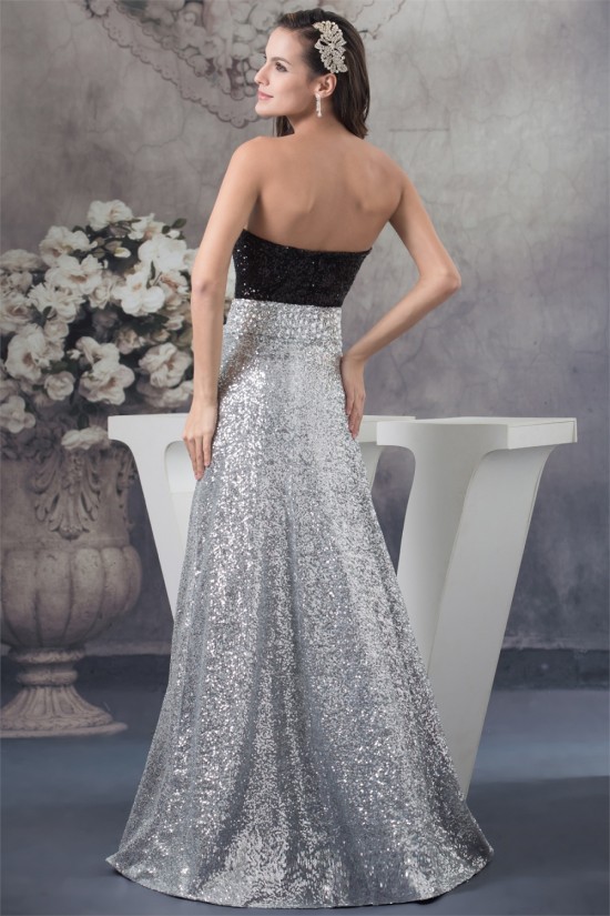 Sequined Material Sweetheart Sheath/Column Split Front Prom/Formal Evening Dresses 02021190