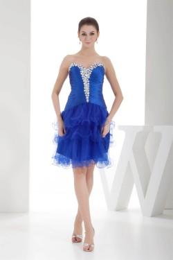 Silk like Satin Fine Netting Sweetheart Prom/Formal Evening Dresses 02021195