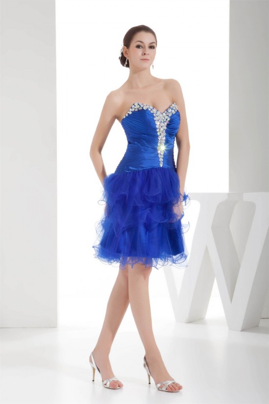 Silk like Satin Fine Netting Sweetheart Prom/Formal Evening Dresses 02021195 Silk like Satin Fine Netting Sweetheart Prom/Formal Evening Dresses 02021195