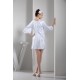 Silk like Satin Ruffles Sheath/Column Short/Mini Bridesmaid Dresses 02021196