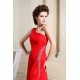 A-Line Brush Sweep Train One-Shoulder Long Red Prom Evening Bridesmaid Dresses 02020122 A-Line Brush Sweep Train One-Shoulder Long Red Prom Evening Bridesmaid Dresses 02020122