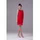 Sleeveless Short/Mini Sheath/Column Scoop Bridesmaid Dresses 02021226