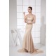 Brush Sweep Train Strapless Beading Lace and Chiffon Prom/Formal Evening Dresses 02020125