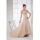 Brush Sweep Train Strapless Beading Lace and Chiffon Prom/Formal Evening Dresses 02020125