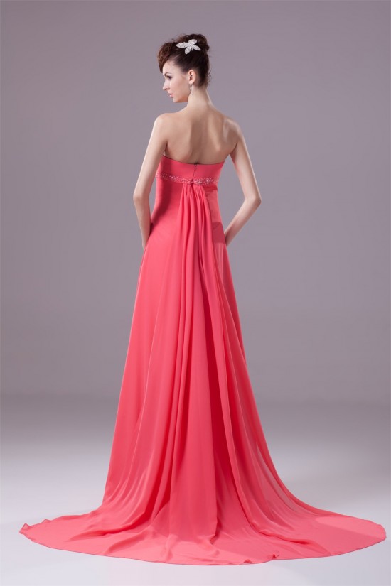 Empire Brush Sweep Train Strapless Sleeveless Prom/Formal Evening Maternity Dresses 02020126 Empire Brush Sweep Train Strapless Sleeveless Prom/Formal Evening Maternity Dresses 02020126
