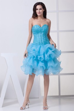 Sweetheart Sleeveless Satin Organza Princess Prom/Formal Evening Dresses 02021265 Sweetheart Sleeveless Satin Organza Princess Prom/Formal Evening Dresses 02021265