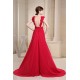 Beading V-Neck Brush Sweep Train Long Red Prom/Formal Evening Dresses 02020130 Beading V-Neck Brush Sweep Train Long Red Prom/Formal Evening Dresses 02020130