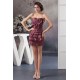 Beautiful Sheath/Column Taffeta Short/Mini Bows Evening Party Bridesmaid Dresses 02021308