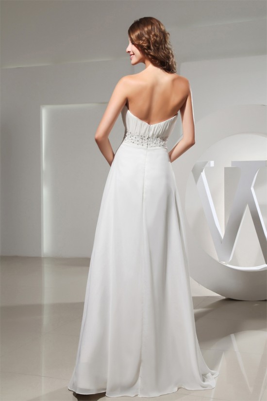 A-Line Strapless Chiffon Beaded Long Prom/Formal Evening Bridesmaid Dresses 02020138 A-Line Strapless Chiffon Beaded Long Prom/Formal Evening Bridesmaid Dresses 02020138