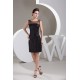 Short/Mini Satin Fine Netting Sequins Sheer Prom/Formal Evening Dresses 02021384