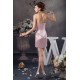 Short/Mini Sheath/Column Handmade Flowers Prom/Formal Evening Dresses 02021385